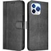 FANFO Custodia per Oukitel C65 / C65 Pro, Antiurto e Antigraffio, Cover Portafoglio in Pelle PU di Alta Qualità con Funzione Stand.- Black