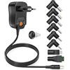 Outtag 12W Caricabatterie portatile universale 3-12V 1A Alimentatore Per Bluetooth Router CCTV Fotocamera USB Hub IP Fotocamera LED Lamps Telefono Portatile Tablet Pc,con 8 Spine CC.