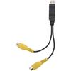 Kuuleyn Adattatore Uscita Video, Adattatore Convertitore Audio Video Cvbs Composito RCA, Adattatore Uscita Video da USB a Cvbs Video HD Adattatore Cavo Interfaccia USB a RCa Facile da Usare Per Veicolo
