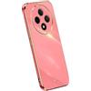 RankOne La Custodia del Telefono è Adatta per OPPO Reno12 F 5G / Reno12 FS 5G / OPPO Reno 12 F 4G / OPPO Reno 12 FS 4G (6.67 Inches), Case per Cellulare in Silicone con Telaio Galvanico - Rosso