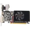 Yanmis Scheda Grafica GT 210, Scheda Grafica GPU da Gioco DDR3 589/500 MHz PCI Express 2.0 a 64 Bit, HDMI VGA DVI con Ventola di Raffreddamento per Giochi da Ufficio e PC