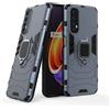 MaiJin Compatibile con OPPO Realme 7 Cover, Custodia Armor Anello Cavalletto (Funziona con il Supporto Magnetico per Auto) Case Paraurti (Blu Navy)