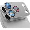HRUIKI Protezione per obiettivo della fotocamera per iPhone 17 Pro Max, Copertura Totale 9H Vetro Temperato Anello Cover, HD Protector Cámera Aleación Aluminio, Compatibile con Cover