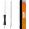 SIXFU Impugnatura progettata per Apple Pencil Pro/2a generazione/USB-C, supporta la ricarica magnetica, 2 pezzi accessori compatibili con iPad iPad Stylus Pen (nero, bianco)