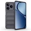 RankOne Custodia in Silicone Liquido Airbag per Realme Note 60 / Realme Note 60X (6.74 Inches) - Grigio Scuro