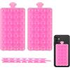 BOXOB 2 Pz Supporto per Telefono con Ventosa, Supporto per Telefono con Ventosa Bifacciale in Silicone Mani Libere Presa Adesiva per Telefono per Video e Selfie, Eccellente Capacità di Assorbimento