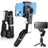 STRBDYI Gimbal Stabilizzatore Smartphone,Treppiede Selfie Stick Estensibile con Bilanciamento Automatico e Telecomando Wireless,Rotazione Automatica di 360° per IOS/Android (Nero)