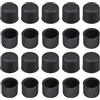 QUARKZMAN RCA Silicone Protettore Femmina Porta x 20pz resistente alla polvere Plastica Tappo Spina per Elettronica Attrezzatura, [Nero]