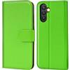 Verco Custodia a libro per Samsung Galaxy A34 5G Case Custodia a libro per Samsung A34 5G Case [funzione carte di credito/leggio], verde