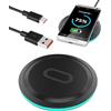suuosl 15W Caricatore Wireless Per i-Phone 14/13/12/11/SE/XR, Google Pixel 8/8 Pro/7a/7/7 Pro/6/6 Pro/5/4/4XL, Sam-sung Galaxy S24 /S24 +/S23/S22/S21/S20/S10