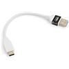 System-S Cavo USB 3.1 Tipo C a 2.0 A, 10 cm, Bianco
