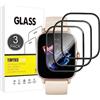E-Hamii Pellicola Protettiva Compatibile con Amazfit GTS 4/Amazfit GTS 3, [3 Pezzi] [3D Curved Full Cover] [Resistente ai Graffi, Alta Definizione] Pellicola Protettiva per Amazfit GTS 4/Amazfit GTS 3