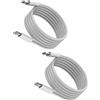 zoyuzan Cavo per iPhone USB C a Lightning (confezione da 2) 20 W Cavo di ricarica rapida 2 M Caricabatterie Cavo Certificato Apple MFI Accessorio Auto Presa Adattatore per 14 13 12 11 Pro Max 7 8 Plus X Se Xs