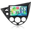 ACAVICA Autoradio 2 Din per Ford Focus MK1 1998-2003 - Schermo Touchscreen da 9 Pollici Android 15, Bluetooth 5.4, GPS, Wireless CarPlay, Android Auto - Lettore Multimediale 4+64GB WiFi 6.0 e USB