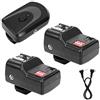 VBESTLIFE 433MHZ Trigger Flash a 16 canali Senza Fili con 1 trasmettitore 2 ricevitori 1 Cavo di sincronizzazione con Hot Shoe Universale