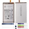 Duotipa Batteria di ricambio EB-BF916ABY, 2090 mAh, compatibile con Samsung Galaxy Z Fold2 5G SM-F916, con kit di attrezzi di riparazione