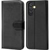 Verco Custodia a libro per Samsung Galaxy A34 5G, per Samsung A34 5G, colore: Nero