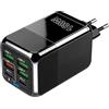 Aivane Caricatore USB C 150W 6 porte Rapido, caricatore USB Multiple 6 in 1 (2 USB C + 4 USB‑A) Stazione di Ricarica Universale Adattatore Compatibile con iPhone 17 16 15 14 13 Pro Max, iPad, MacBook