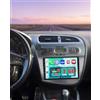 Hikity 4+64GB Android 15 Radio Wireless Carplay Android Auto per Seat Leon MK2 2005-2012 con Touch Screen da 9 Pollici Navi GPS Mirror Link HiFi AI DSP Bluetooth Backup Camera