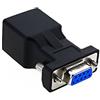 LFHUKEJI RJ45 a RS232 DB9, Cooso porta seriale a pin maschio a femmina RJ45 Ethernet CAT5e/6 Estendere compatibile