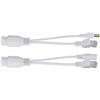Joyzan Adattatori Ethernet con Splitter Poe Attivi da 12V, 100 Megabit PoE Adattatore Power Over Standard Kit di Cavi Cavo Sdoppiatore POE Telecamera IP Punto Accesso Wireless Dispositivo CCTV Tablet