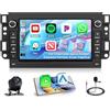 Roinvou 2G+64G Autoradio Navi Für Chevrolet Epica Holden Daewoo Pontiac Aveo Captiva Android 15 Wireless Carplay 7 Zoll Bildschirm Radio mit Android Auto GPS WiFi Rückfahrkamera FM RDS EQ SWC