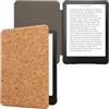 kwmobile Custodia compatibile con Amazon Kindle Paperwhite (2024)/Colorsoft - Cover a libro per eReader - Copertina protettiva Flip Case Protezione per e-book Reader in sughero