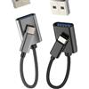 Kefiany Adattatore USB C a USB 3.0 OTG(2 Pack)Adattatore Tipo C Maschio a USB-A Femmina per iPhone 16 15 Pro MacBook per iPad Compatibile con Samsung per Apple Connettore Dati Convertitore Accessori