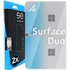 smart engineered 3D Pellicola protettiva posteriore per Microsoft Surface Duo [2 pezzi Copertura Completa, Non Vetro Temperato ma Pellicola Protettiva TPU