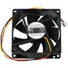 YINETTECH Ventola di Raffreddamento A 3 Fili EFC-08E12W-EF07 DC12V 0,70A 80x80x25mm per PC
