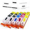 Cocadeex - Inchiostro vuoto ricaricabile compatibile con Canon PGI-570XL CLI-571XL, per Pixma TS5050 MG5750 MG5700 MG5751 MG5752 MG5753 MG6800 MG6850 MG6851 MG6852 MG6853 TS5051 TS6050 Stampante