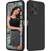 ISOI - Cover per Xiaomi Redmi Note 12 5G/Xiaomi Poco X5 5G, Custodia Morbida in Silicone Liquido, Protezione Completa Antiurto Ultra Sottile per il Corpo - Nero