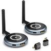 AIMIBO HDMI Wireless, AIMIBO Trasmettitore e Ricevitore Wireless - Fino a 6 Ricevitori, Wifi Streaming di Video 1080P fino a per Laptop, Camera via Cavo su più Televisori, Monitor, Proiettori - 50M