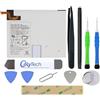 OnlyTech Kit di riparazione batteria per Samsung Galaxy Tab A 2019 10.5 SM-T510 / T515-6150mAh - con 10 strumenti e adesivi