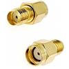 JZK 2 adattatori coassiali coassiali, adattatore jack SMA femmina a RP-SMA maschio, connettore SMA maschio a connettore SMA femmina, adattatore coassiale SMA RF per antenna WiFi, FPV, occhiali, router