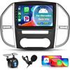 Hodozzy 2GB 64GB Android Autoradio per Mercedes Benz Vito 3 W447 2014-2020 Radio Wireless Carplay Android Auto, 10,1 Pollici Touchscreen, GPS WiFi, Bluetooth FM/RDS,Canbus 2 Din Radio per Mercedes