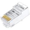 VIVOCH 50 connettori Cat6 RJ45, spine Cat6 RJ45, connettori RJ45 schermati in metallo Cat6 FTP 8P8C connettore di rete modulare