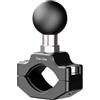 COZERI Supporto per manubrio da moto, compatibile con RAM Mount, in lega di alluminio, portata 21 mm - 32 mm, con 1 sfera in TPU per moto, bicicletta, specchio, GoPro, Akaso
