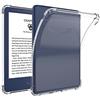 QINOUK Custodia trasparente per Amazon Kindle 2022, protezione airbag, ultra sottile HD trasparente, in morbido TPU antiurto per Amazon Kindle 2022, trasparente