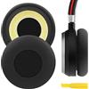 GEEKRIA Cuscinetti auricolari di ricambio Geekria compatibili con Jabra Evolve 65MS/65UC/40/40UC/40MS/30IIUC/20SEUC, per cuffie, copriorecchie, parti di riparazione (Nero)