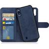 MyGadget Cover per Samsung Galaxy A10 (2019) Custodia Libretto Magnetica - Custodia Portafoglio Flip Wallet Case Porta Carte Similpelle PU Removibile Blu Scuro