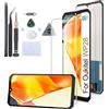 RongZy Schermo LCD per Oukitel WP28 Display Sostituzione per Oukitel WP28 Digitizer Assembly Vetro di Ricambio Touch Screen con Strumenti(6.52, Nero)