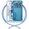 ANFAIRLACE Cover Cordino Compatibile con Nothing Phone 4a, Blu | Custodia Trasparente TPU Morbido Silicone Laccio Chiaro Case