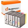 Bubprint 5 Cartucce d'inchiostro compatibili per Canon PGI-2500XL PGI-2500 XL per Maxify iB4050 iB4150 MB5000 MB5050 MB5100 MB5150 MB5155 MB5300 MB5350 MB5400 MB5450 MB5455 Multipack BK/C/M/Y
