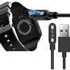 Blueshaweu Compatibile per smartwatch Fire-Boltt Ring Bluetooth Calling Smartwatch da 1,7 pollici, ricarica magnetica USB a 2 pin compatibile con Fire-Boltt Ring 3 Smartwatch da 1,7 pollici BSW005 (nero)