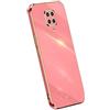 RankOne La Custodia del Telefono è Adatta per Redmi Note 9S / Note 9 Pro (6.67 Inches), Case per Cellulare in Silicone con Telaio Galvanico - Rosso