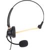 BAFOVY Cuffie Over-Ear Professionali da 2,5 mm con Microfono, Cuffia con Cancellazione Attiva del Rumore e Jack Regolabile, Leggero Auricolare Mono per Call Center, Telefoni DECT Cordless Fi