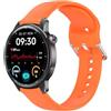 GIOPUEY Cinturini Compatibile con Realme Watch S2, Morbido Silicone Cinturino [Resistente all'Usura] [Traspirante] - Orange