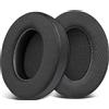 SOULWIT Cuscinetti Auricolari di Ricambio per Corsair HS35 V1/V2 Cuffie Stereo da Gioco, Cuscinetti Auricolari con Schiuma Antirumore, Spessore Aggiunto - HS35 MF Nero