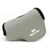 MegaGear Ultra Light Neoprene Borsa Cassa della Macchina Fotografica con Moschettone per Sony NEX-5TL, NEX-5R, NEX-3N, A5000, A5100 16-50mm (Grigio)